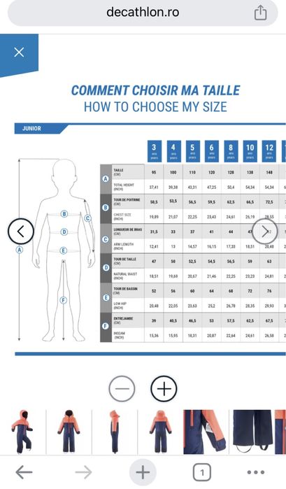 Salopeta combinezon zapada copii 3 ani