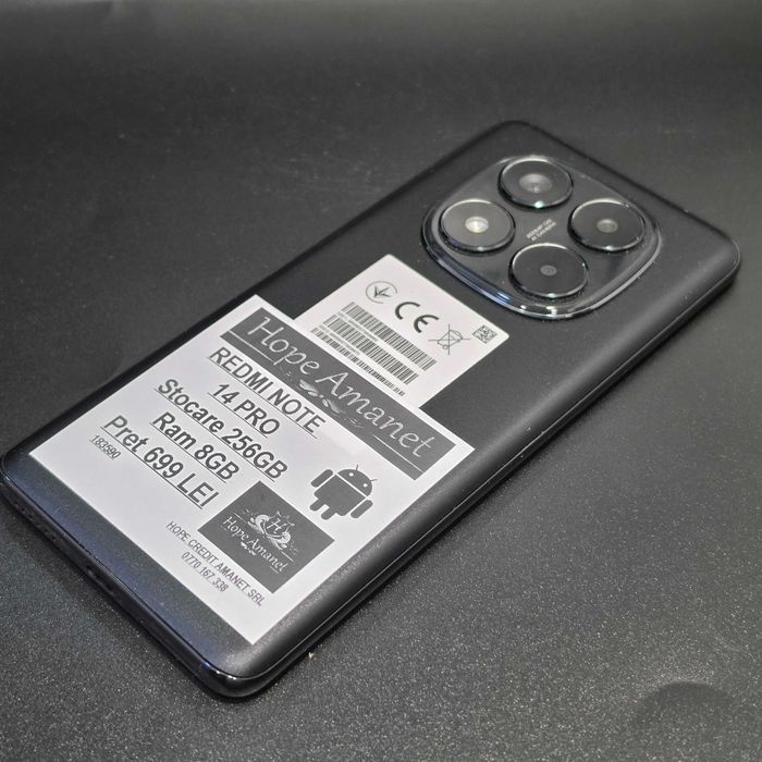 HOPE AMANET P8 REDMI NOTE 14 PRO 256 gb 8 gb ram