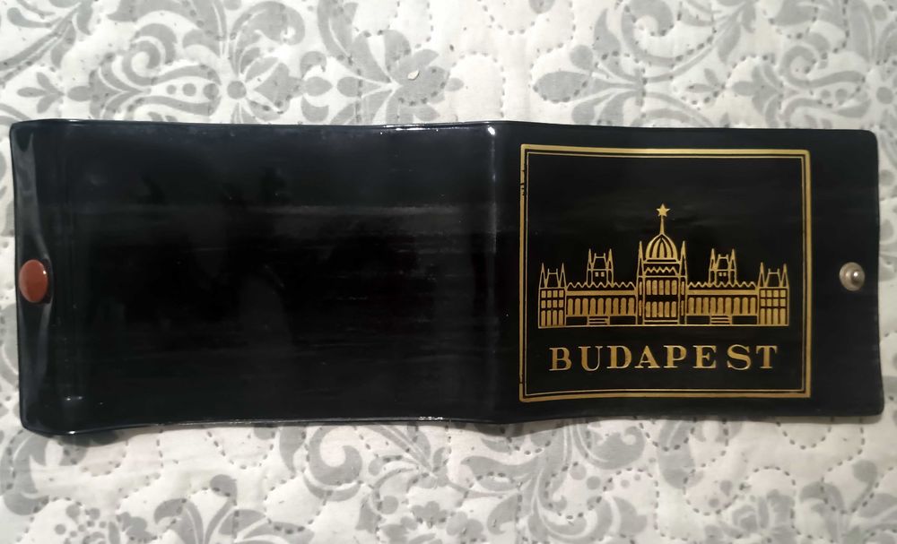 Ретро портмоне „Будапеща“ с червена звезда, винтидж сувенир