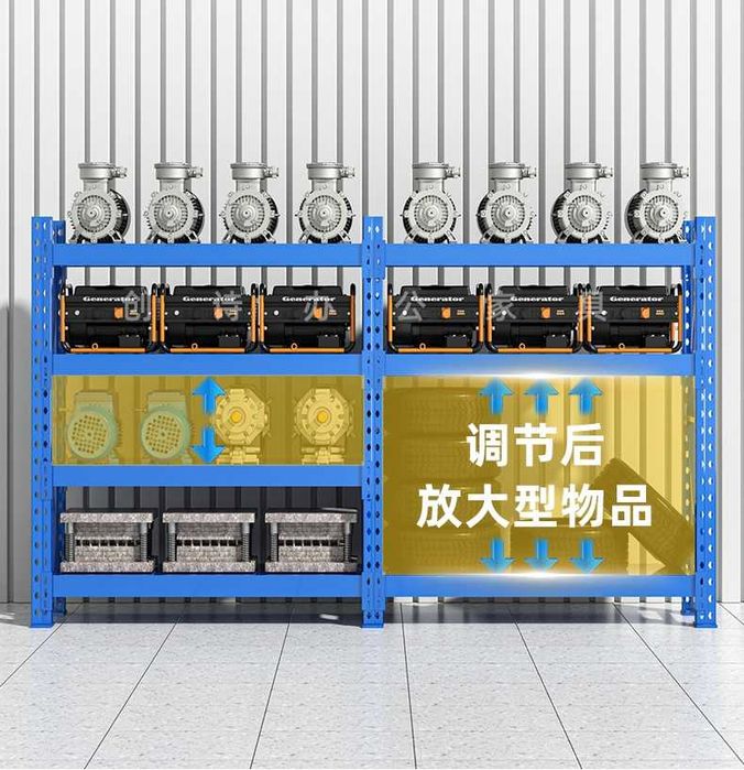 Склад учун стеллаж/ хар бир полка 300 кг котаради/ толик темирдан