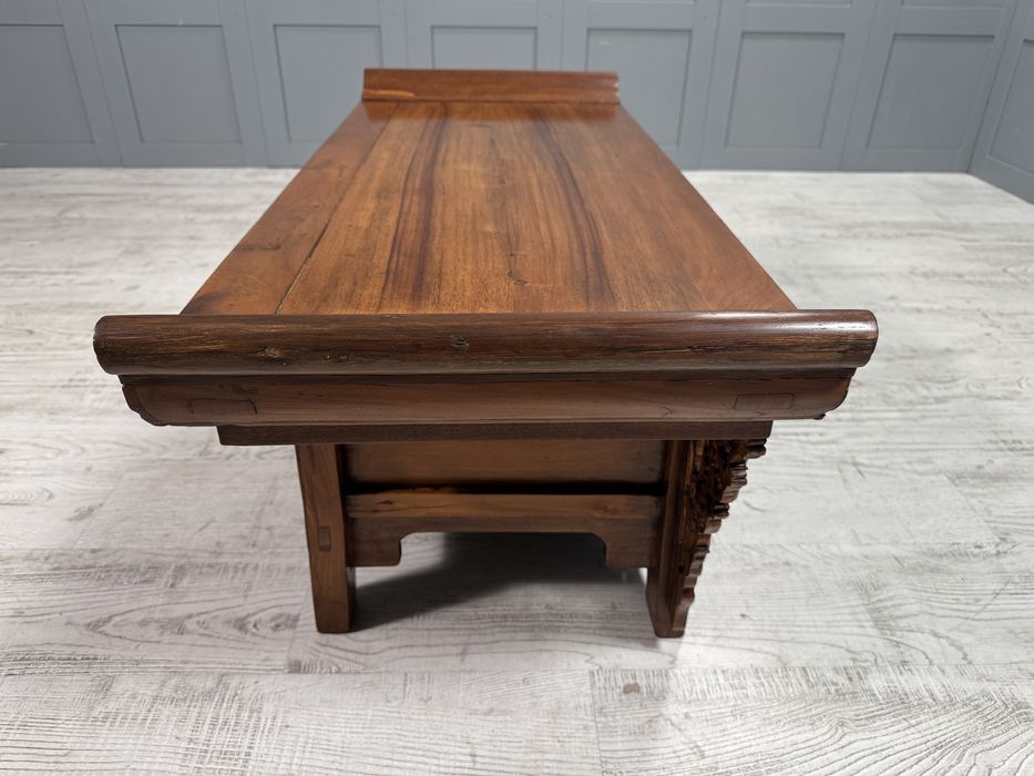 Китайски, конзолен шкаф, масив, дърворезба Д1044