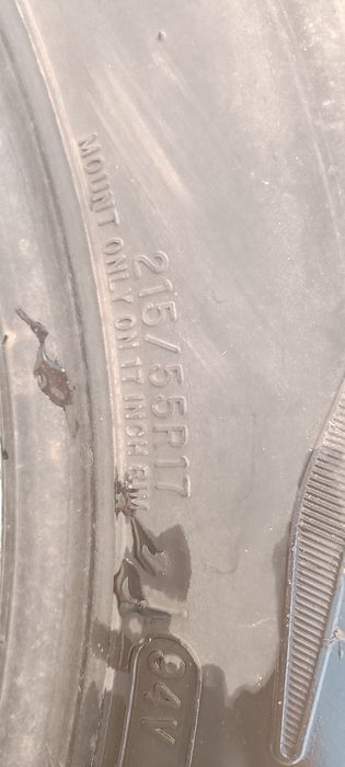 Продам покрышки 4 шт  215*55 R 17