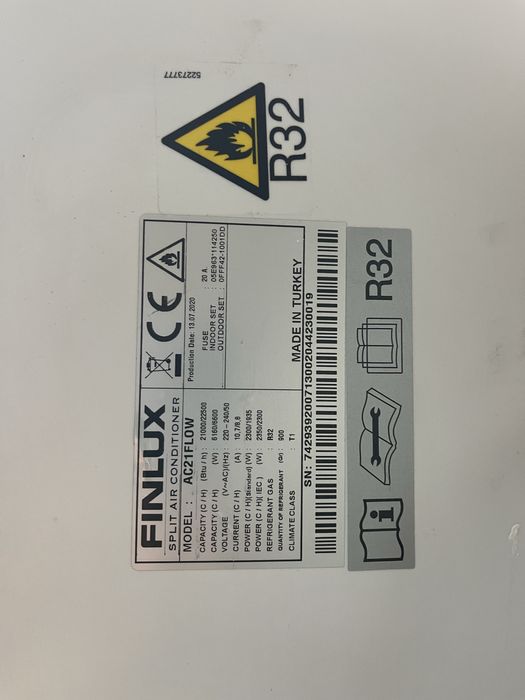 Климатик Finlux 21 inventoren