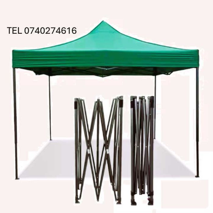 Acoperis prelata cort pavilion pliabil 2.5 m x 2.5m Gros Cauciucat