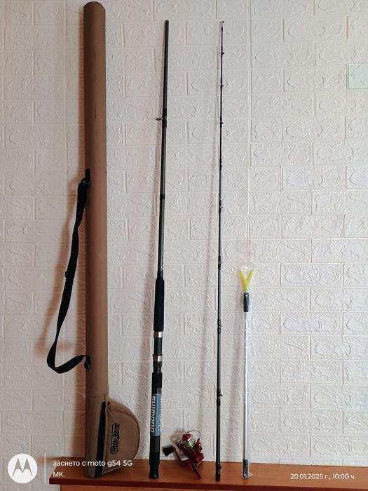 Шаранска пръчка Шимано, пълен комплект.