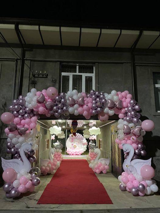 Оформление шарами 500.000 дан | Oformleniya shar raddom