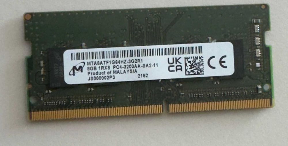 8GB RAM DDR4 3200Hz Laptop