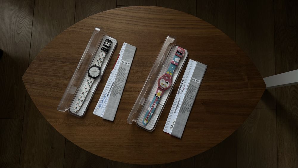 2 за 50€ часовници Swatch PyeongChang и Choupinou