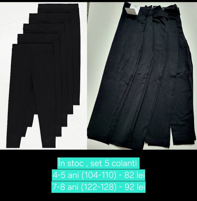 Set 5 colanti noi , material foarte bun