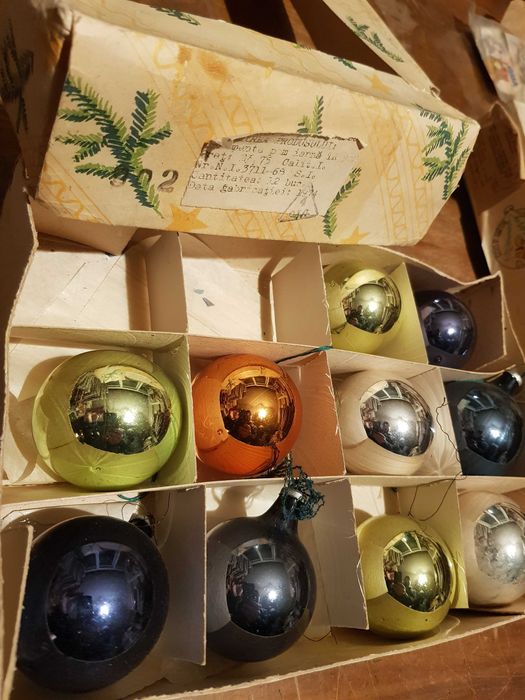 19 x Globuri romanesti Craciun Cooperativa Arta Jucariilor CLUJ 1974