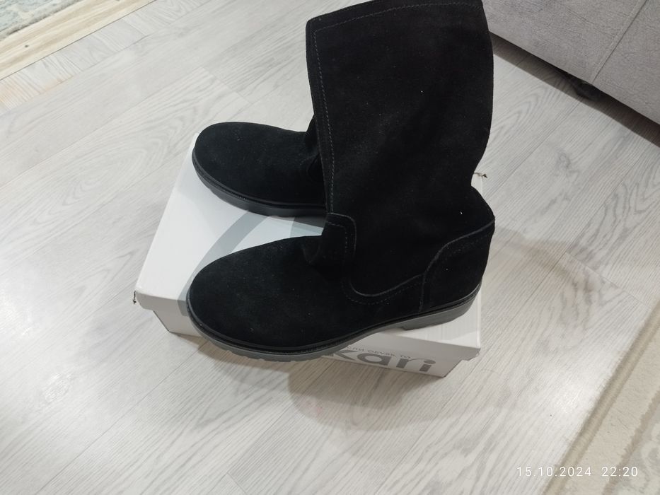 Сапоги замша демисезонный