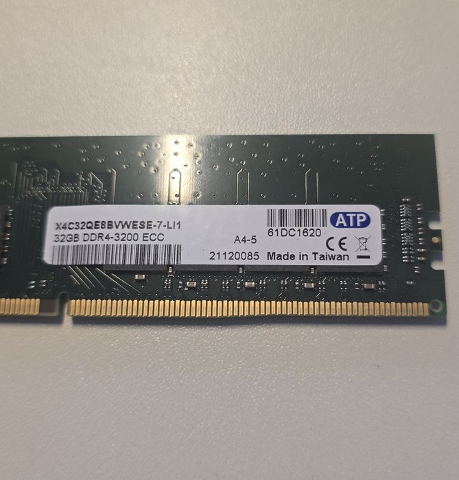 Ram DDR4 32gb 3200 ECC - ATP 32 gb 3200 MHz