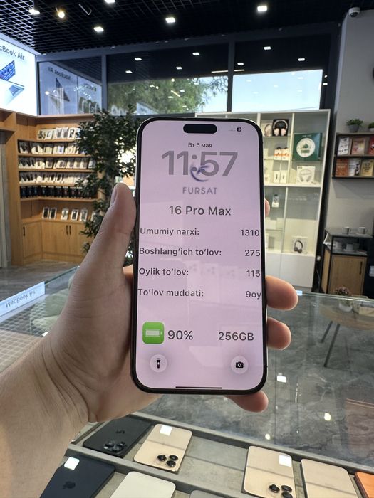 Iphone 16pro max Xalol Nasiyaga
