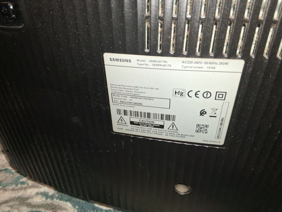 Vand televizor samsung model ue65ku6179u diagonala de 165