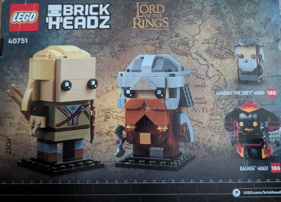 Lego 40751 Brickheadz: Legolas si Gimli