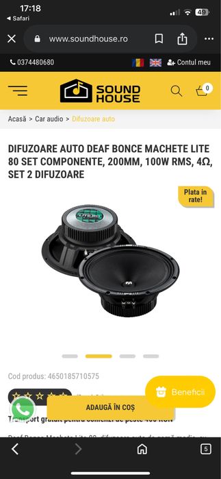 difuzoare auto defbeonce