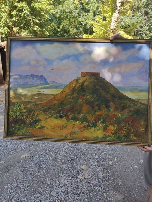 Картина, холст, масло. Народный худ Серекеев Базарбай