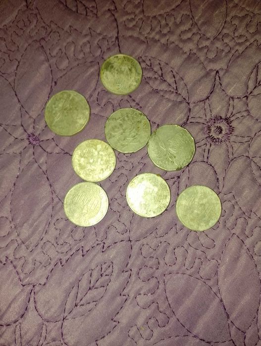 Monede de 1000lei aluminiu2001 si monede de 5000lei 2002