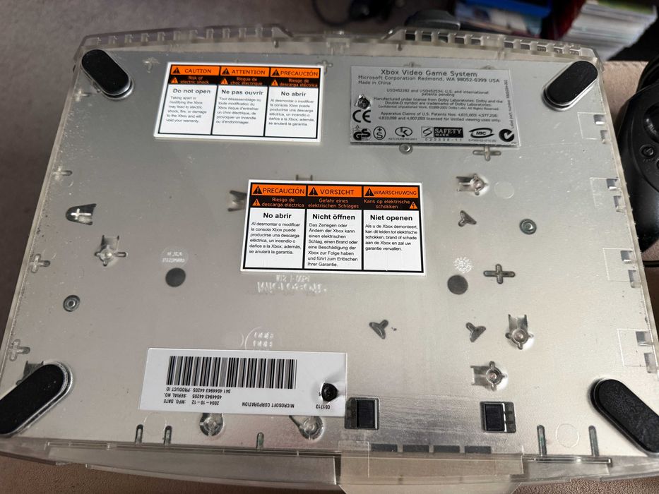 Xbox Original Crystal Edition 80GB 4 контролера