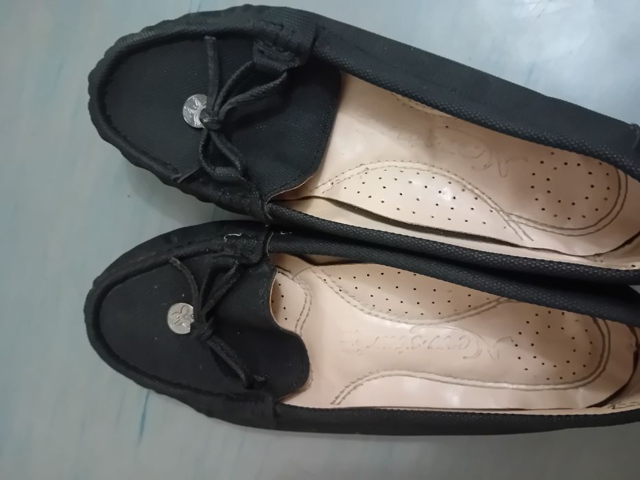 Женские чёрные мокасины осенние/весенние