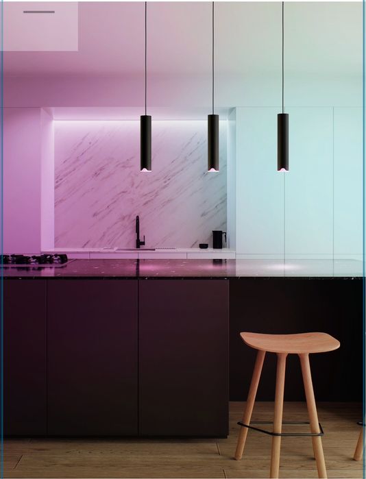 EGLO connect LED висящо осветление Balamorta-Z, 3 светлини, черно