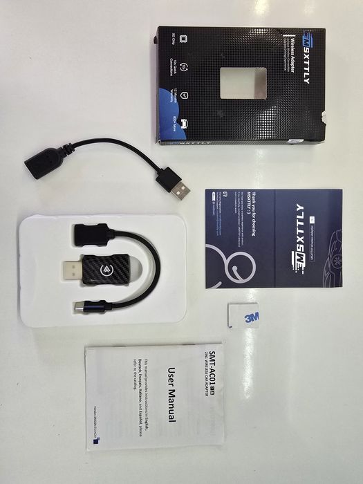 Адаптер за безжичен CarPlay & Android Auto MSXTTLY AC01 2IN1 Wireless