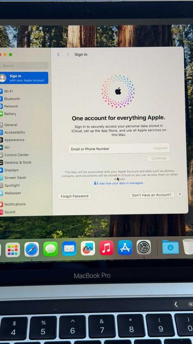 Macbook PRO 2019, Intel i5, 8 Gb RAM, 128 SSD