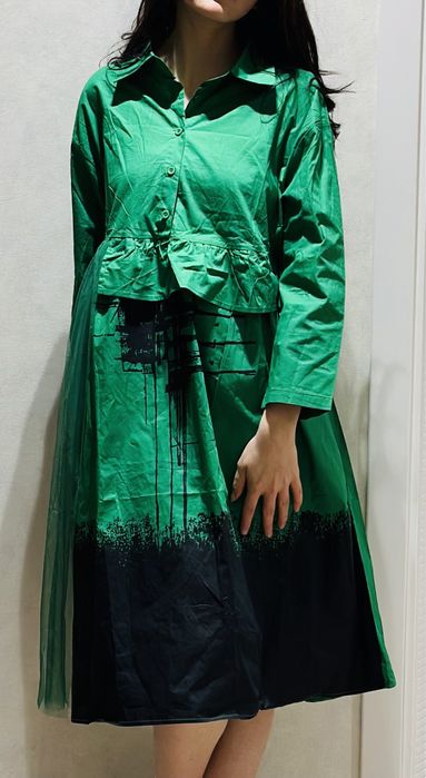 Платье рубашка Китай оверсайз