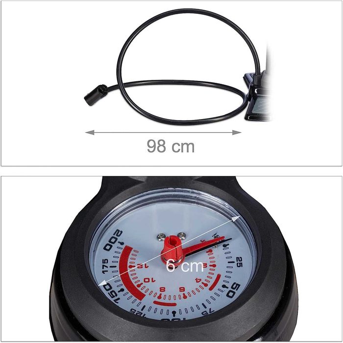 Помпа за гуми, топки, матраци, лодки с манометър