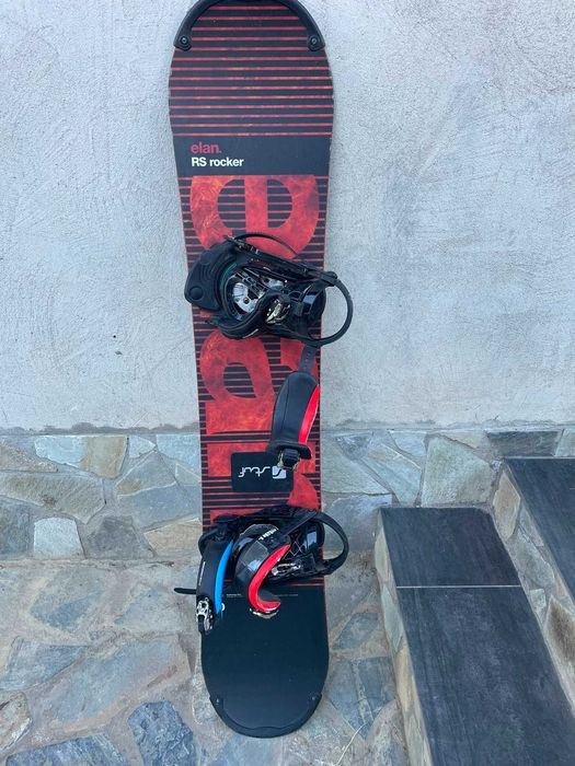 Placă snowboard Elan RS Rocker 155 cm + legături | Stare bună