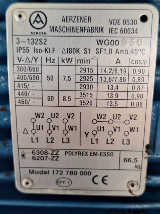 Въздуходувка/вакуум помпа Aerzen