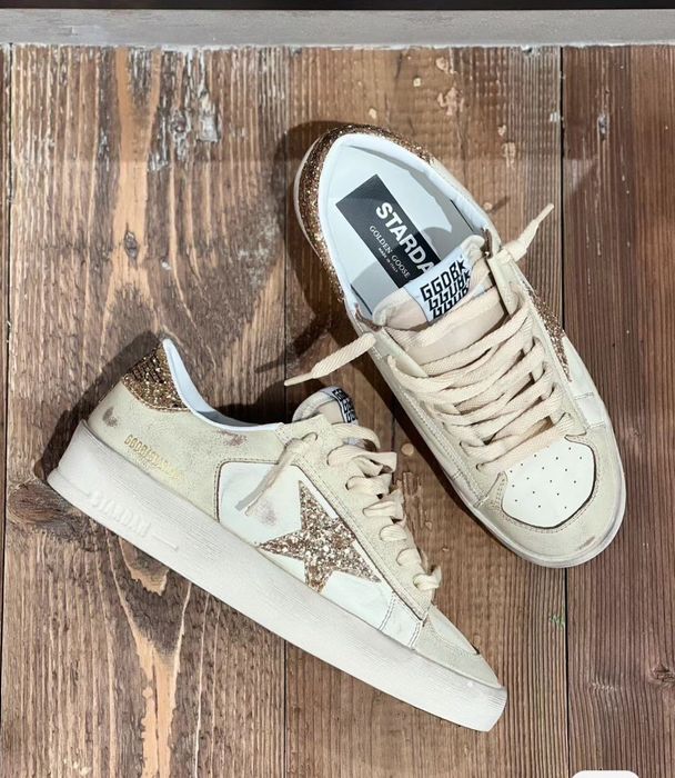 Golden Goose Stardan Brown Glitter