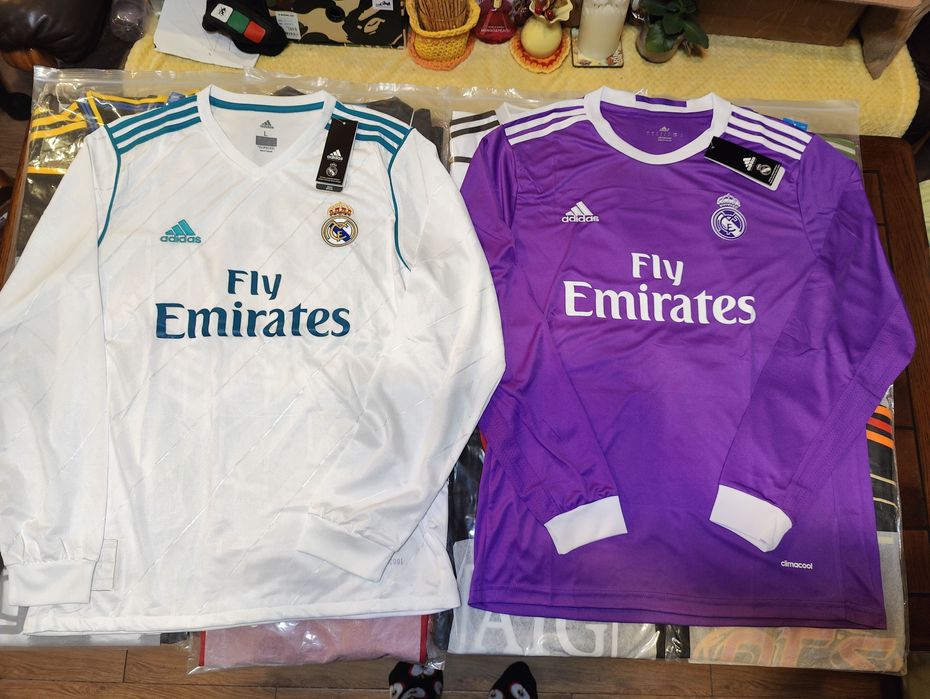 Футболни екипи Real Madrid дълъг ръкав 16/17 away 17/18 home