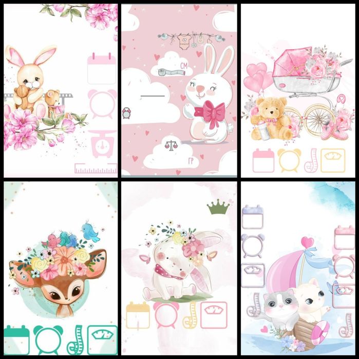 Покана за кръщене, бал, сватба Бебешка визитка