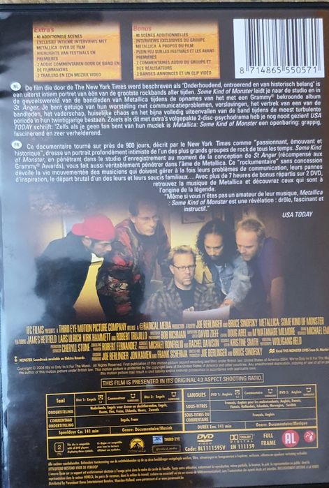 Metallica Some Kind of Monster DVD