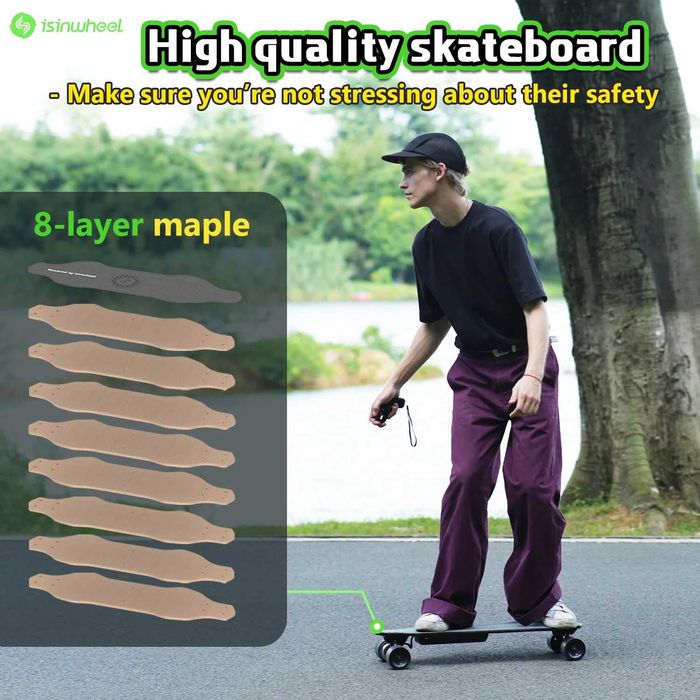 Skateboard electric isinwheel V6 adulti