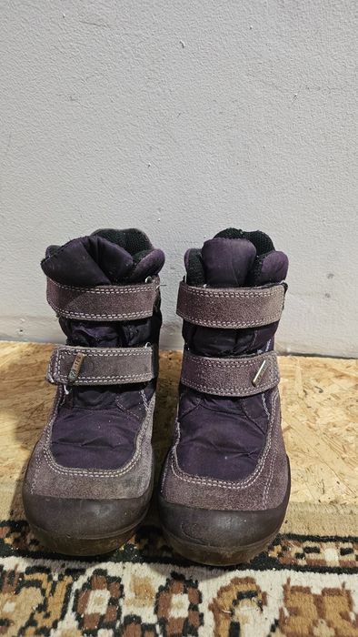 Ghete mov pentru copii, îmblănite cu lana naturala, nr 27