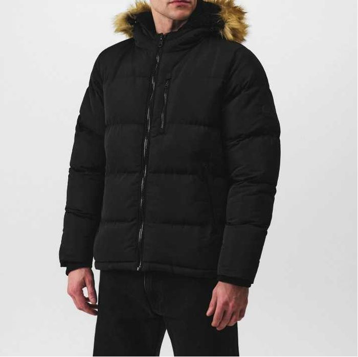 мъжко яке за зимата с подплата и два ципа SoulCal 2 Zip Bubble Jacket