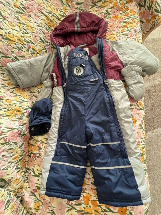 Combinezon iarna fas coccodrillo 74 cm cu manusi