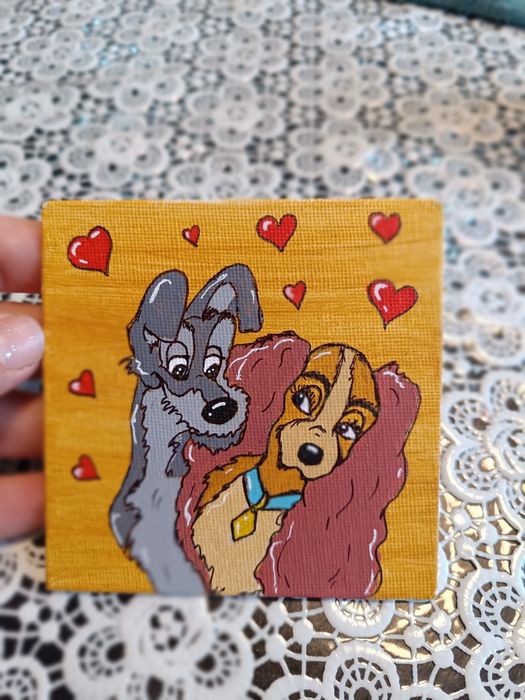 Миниатюи, ръчно рисувани магнитчета