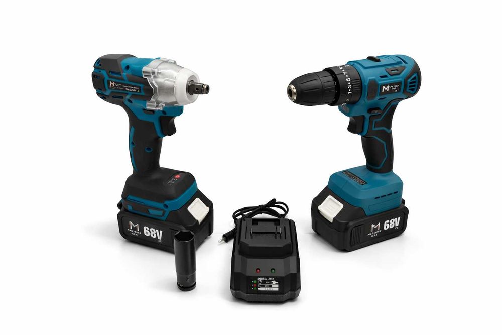 Set scule brushless Matrixx 68V | 2 piese | 2 acumulatori | Nou