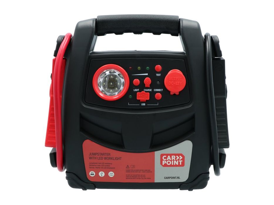 Robot pornire auto Carpoint 12V 7Ah, starter 250A cu varf 400A, lanterna LED, iesire 12V si USB