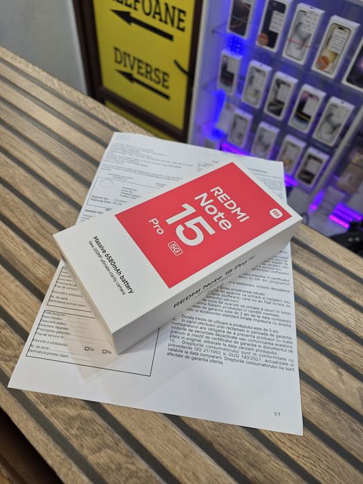 Xiaomi Redmi Note 15 Pro 5G 256GB. SIGILAT ! Titanium Color