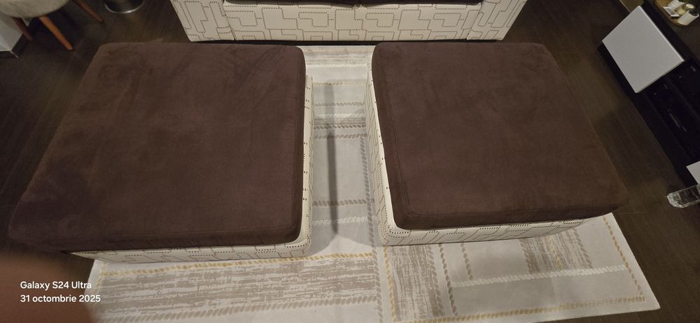 Vand canapea Mobexpert piele cu stofa