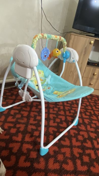 Качели для малышей синий цвет