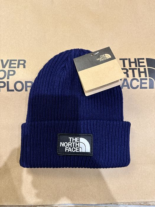 The North Face box logo cuffed beannie зимна шапка