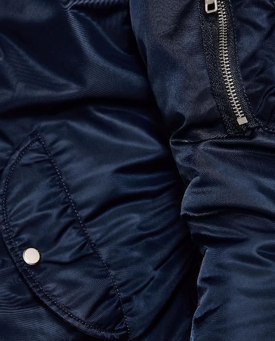 L Zara Men Bomber Jacket With back slogan