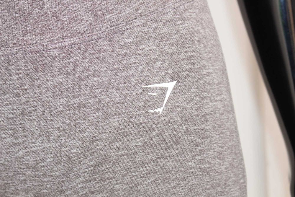 Gymshark оригинален дамски клин висока талия сив безшевен за фитнес XS