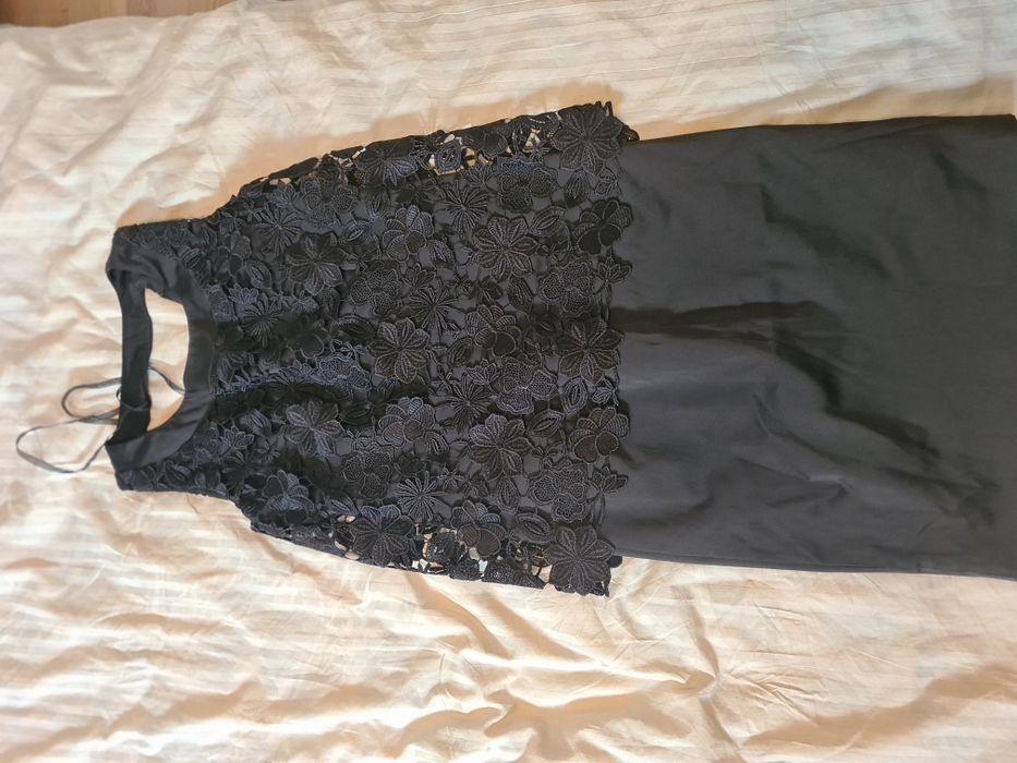 Rochie de ocazie Nissa broderie neagra, S