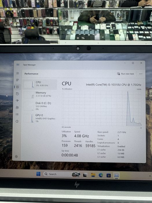 Hp Elitebook i5-10310u 8/256 14.0 FHD Ips